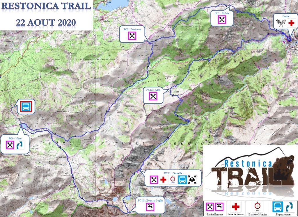 Carte Restonica Trail